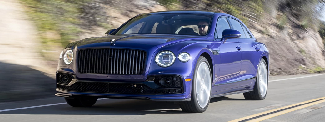Обои автомобили Bentley Flying Spur Hybrid (Azure Purple) US-spec - 2022 - Car wallpapers