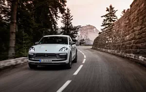 Обои автомобили Porsche Macan T (Pure White) - 2022